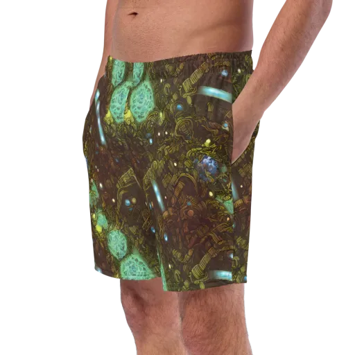 Bioluminescent Engine on a Swim Trunks