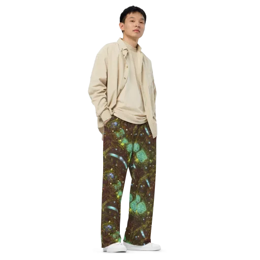 Bioluminescent Engine on a Wide-Leg Pants