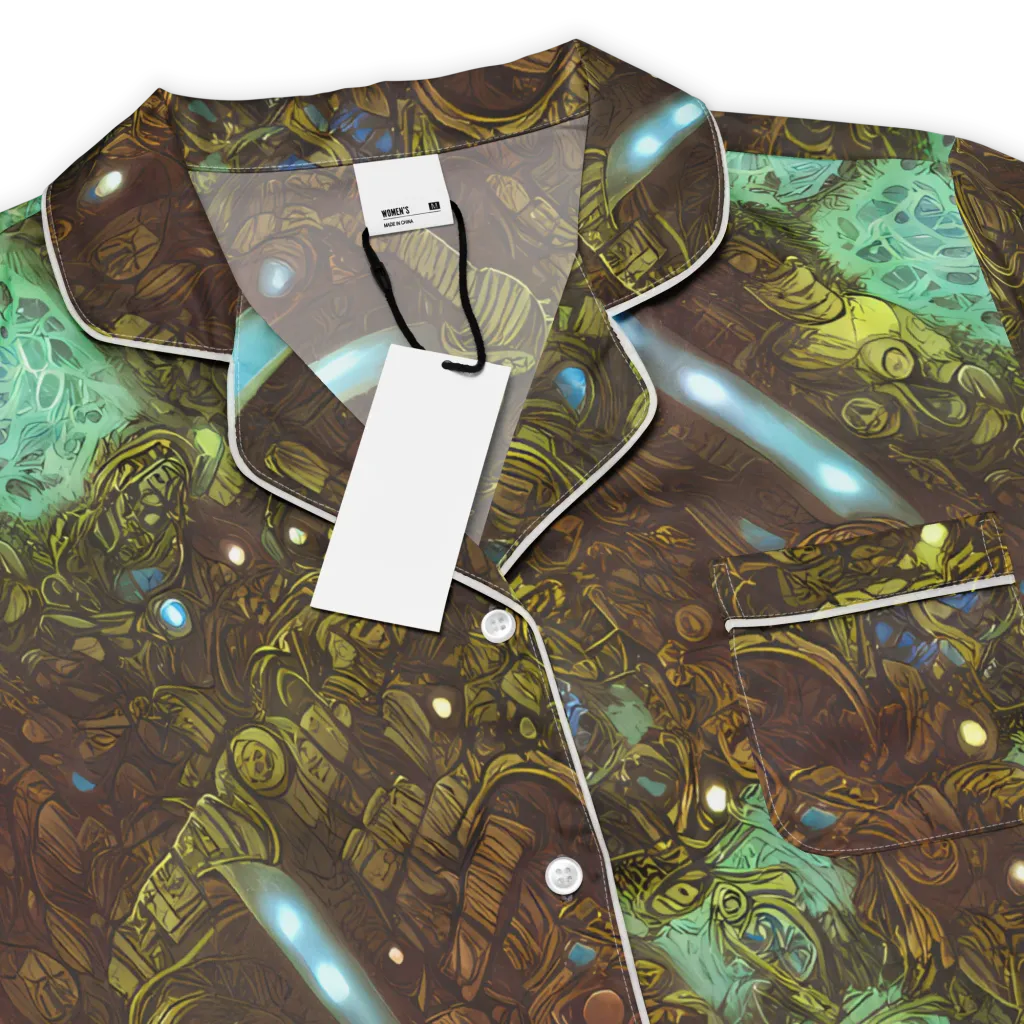 Bioluminescent Engine on Women's Short Sleeve Pajama Top — Product details