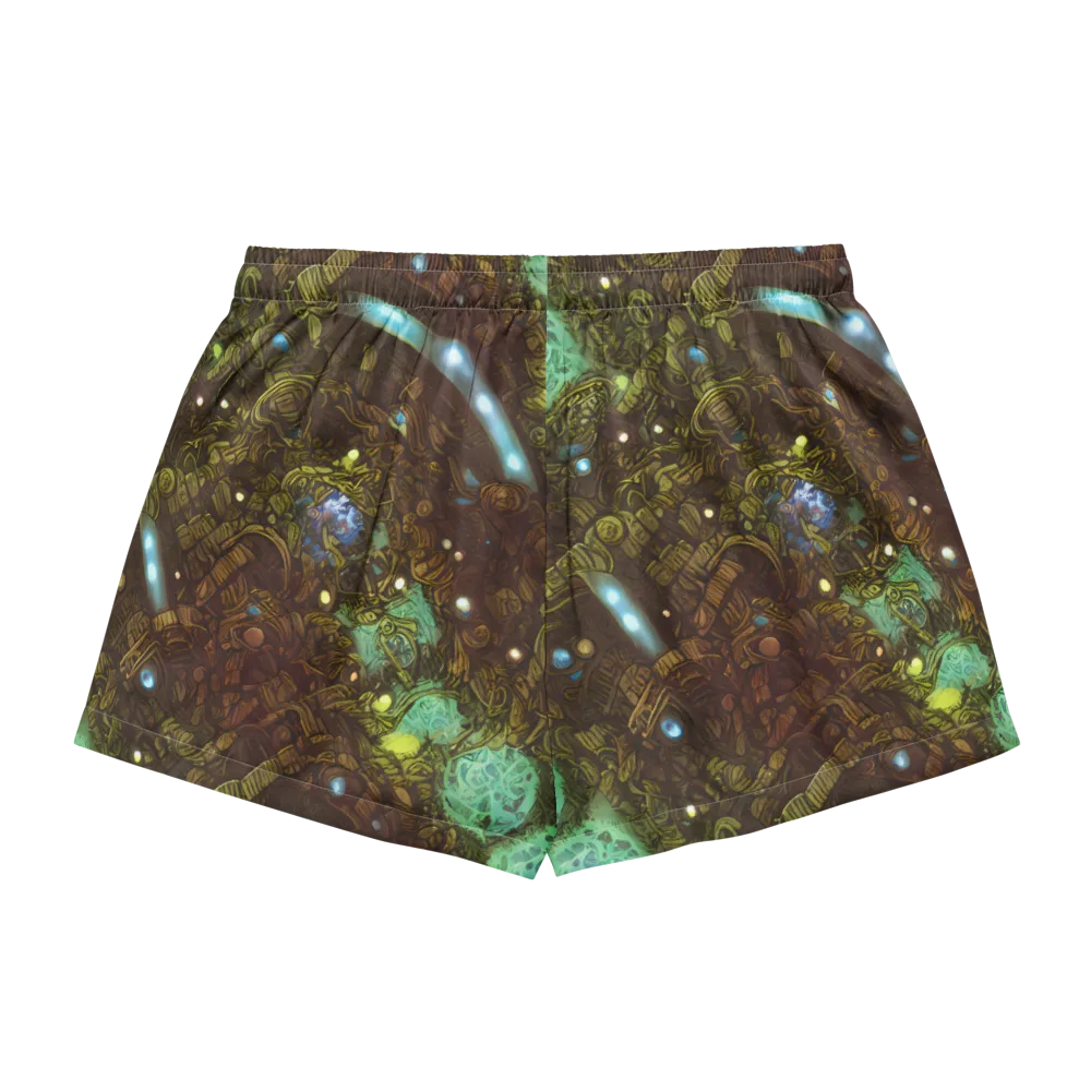 Bioluminescent Engine on Women's Pajama Shorts — Back