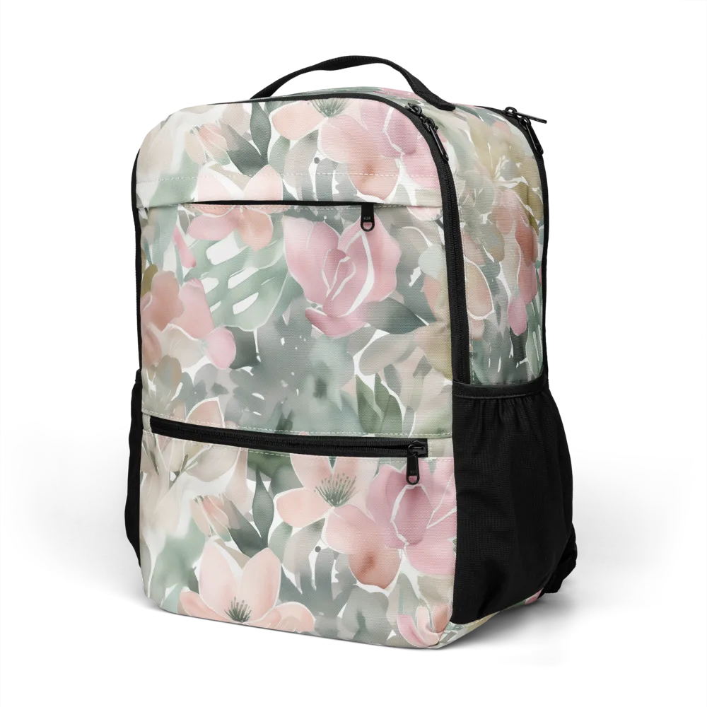 Sage Blossom on Utility Backpack — Left Front