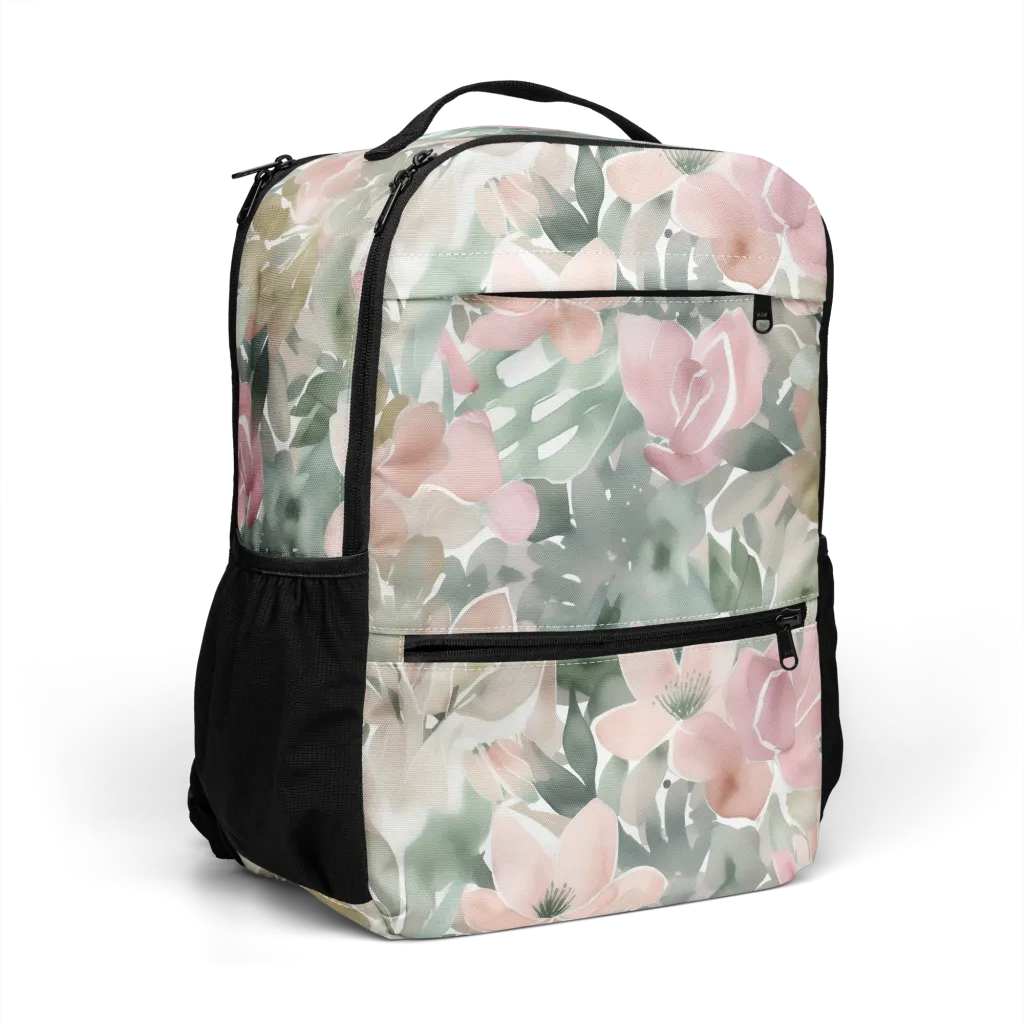 Sage Blossom on Utility Backpack — Right Front