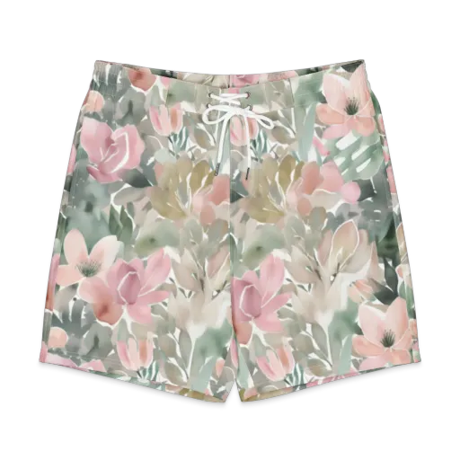 Sage Blossom on a Men's Board Shorts
