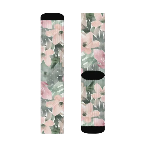 Sage Blossom on a Socks