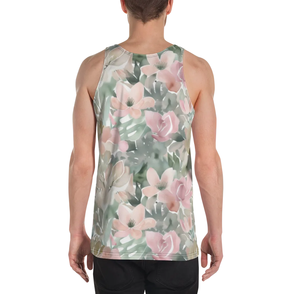 Sage Blossom on Men's Tank Top — Back