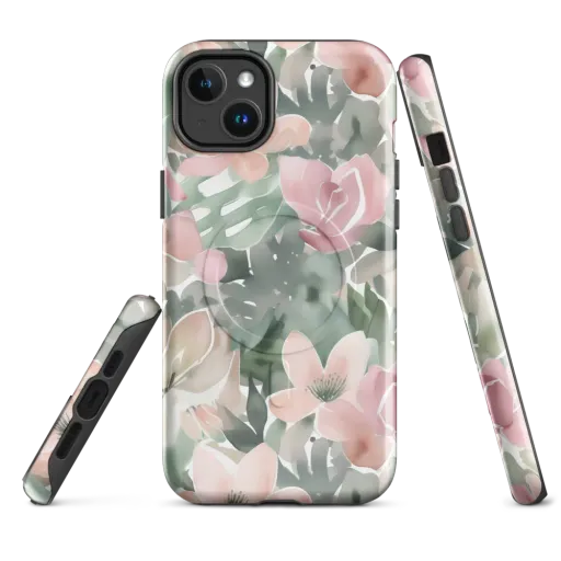 Sage Blossom on a MagSafe Tough Case for iPhone®