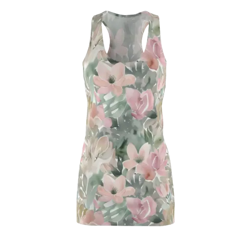 Sage Blossom on a Racerback Dress