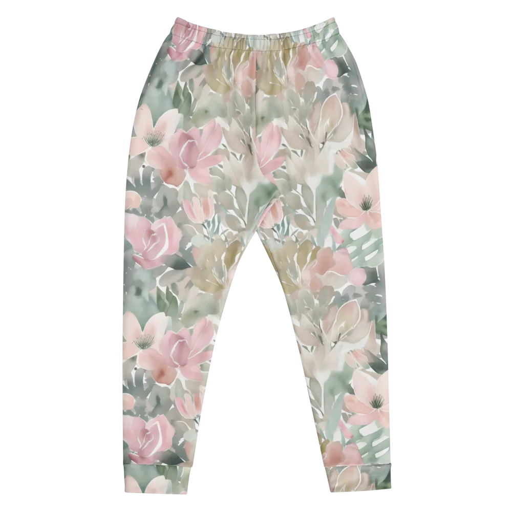 Sage Blossom on Men's Joggers — Front
