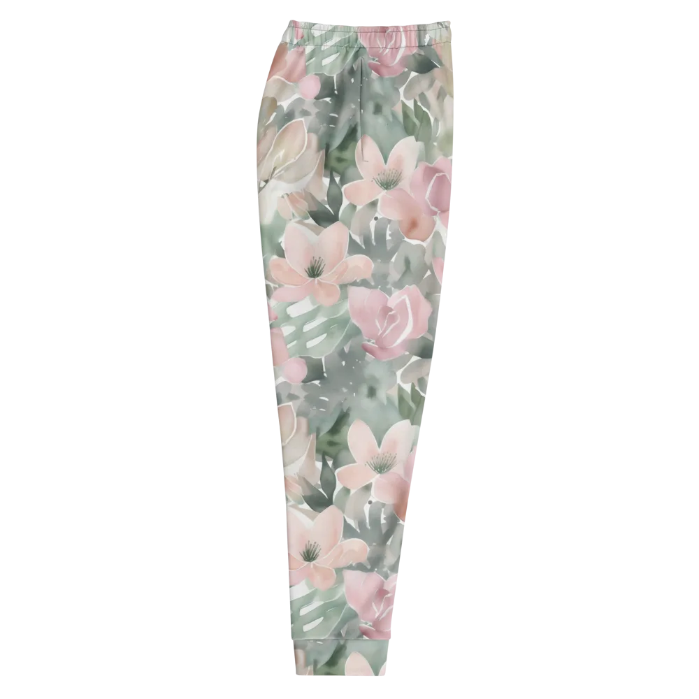Sage Blossom on Men's Joggers — Right