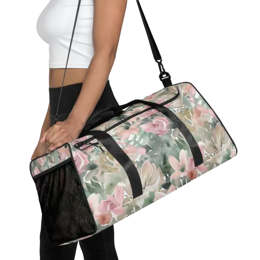 Sage Blossom on a Duffle Bag