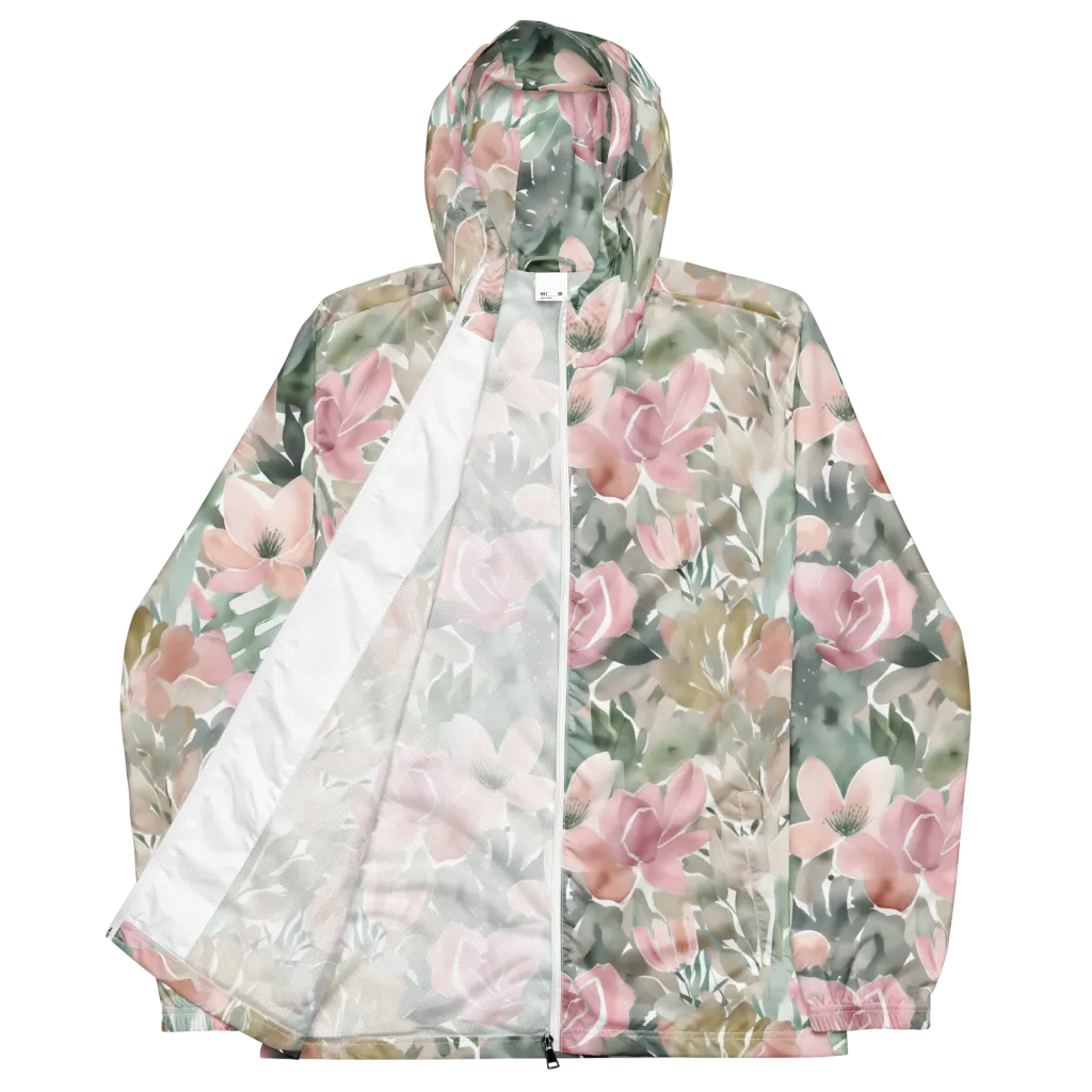 Sage Blossom on Men's Windbreaker — Front