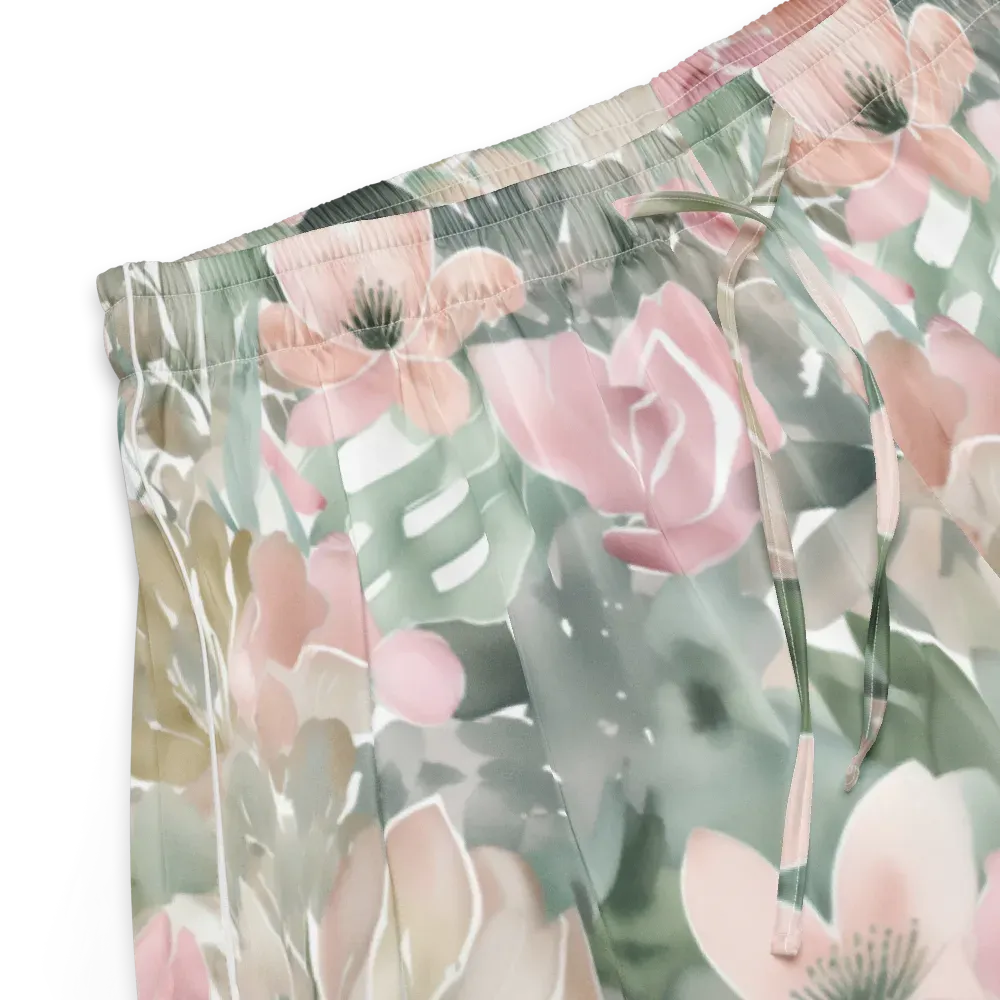 Sage Blossom on Women's Pajama Shorts — Product details
