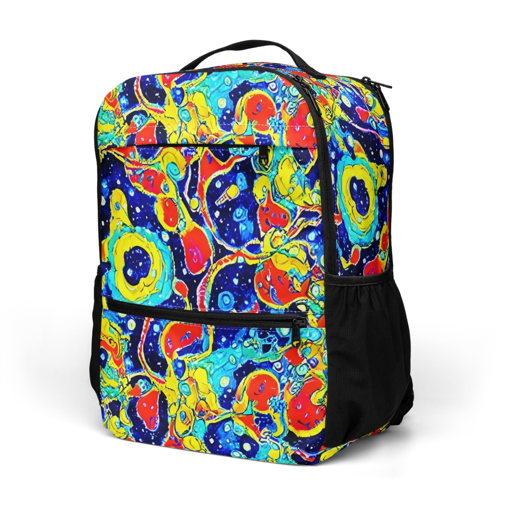 Amoeba Galaxy on Utility Backpack — Left Front