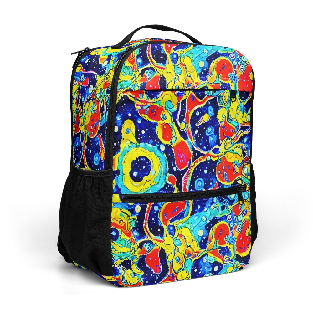 Amoeba Galaxy on Utility Backpack — Right Front