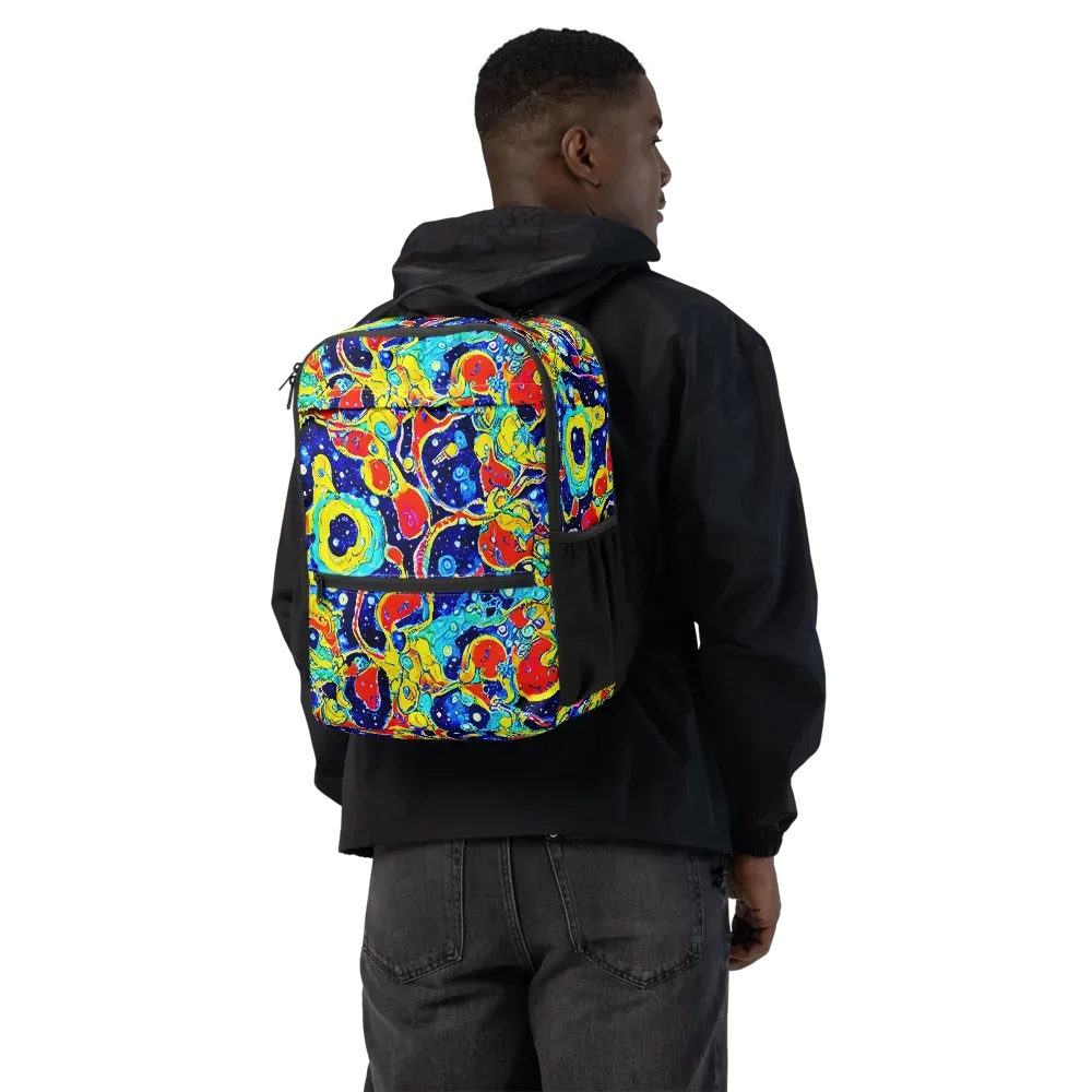 Amoeba Galaxy on Utility Backpack — Back