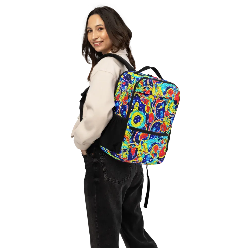 Amoeba Galaxy on Utility Backpack — Back