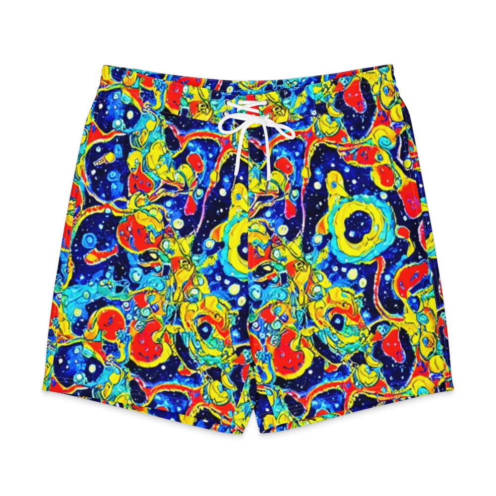 Amoeba Galaxy on Men's Board Shorts — Front