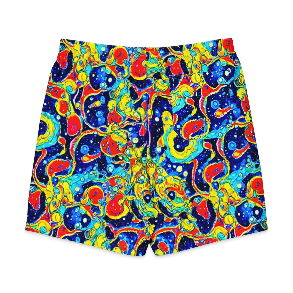 Amoeba Galaxy on Men's Board Shorts — Back
