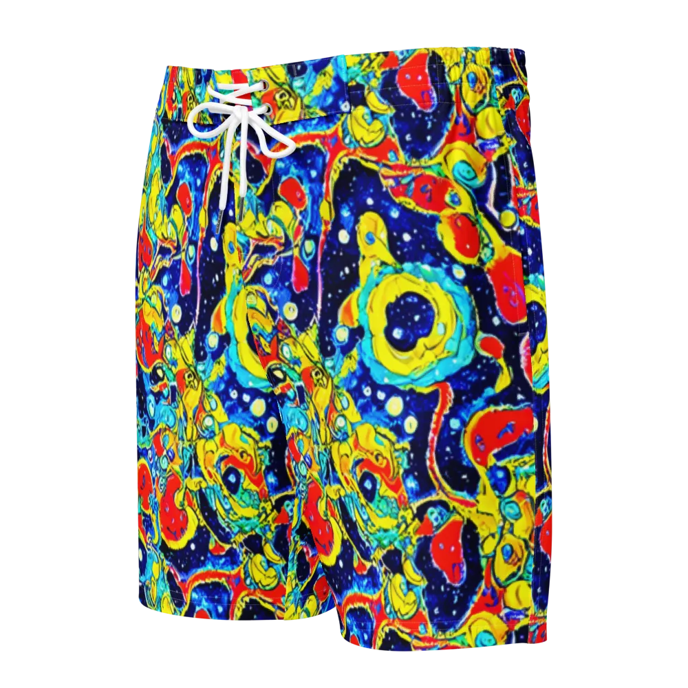 Amoeba Galaxy on Men's Board Shorts — Front