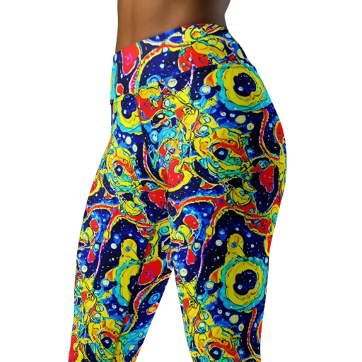 Amoeba Galaxy on a Yoga Leggings
