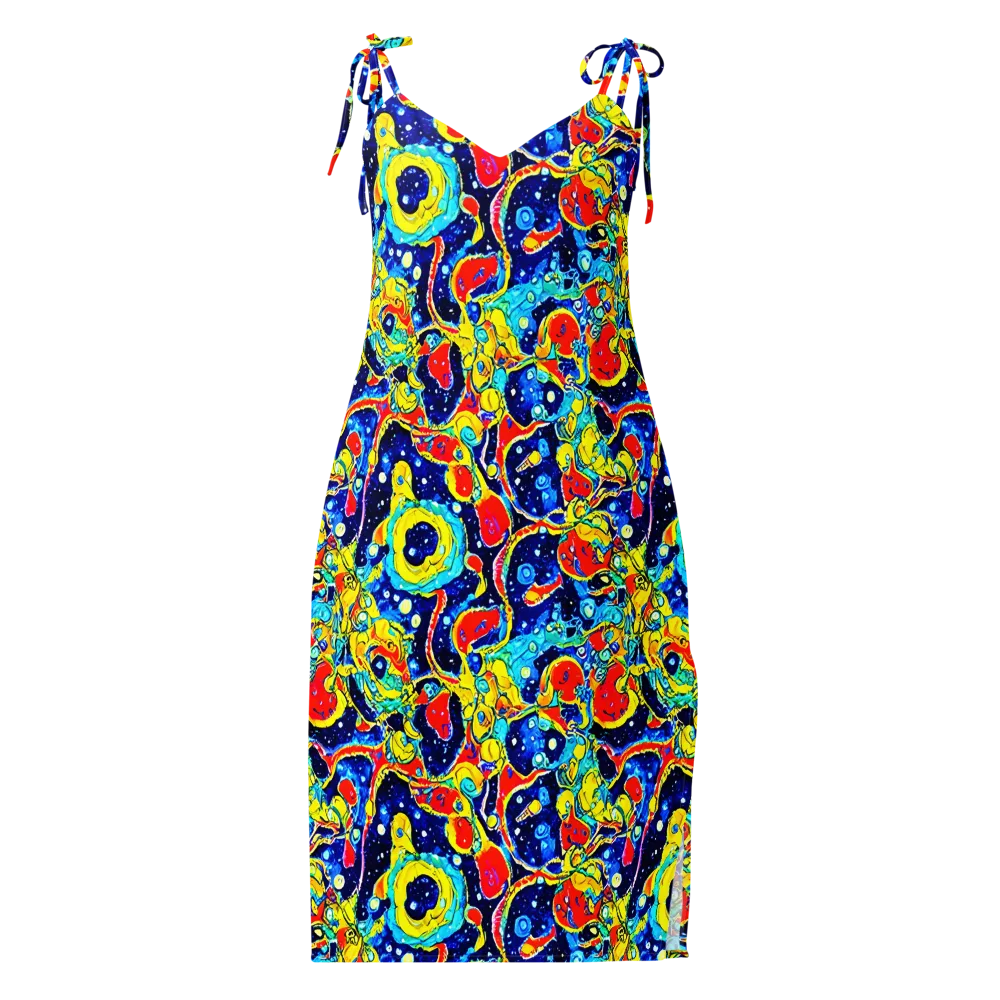 Amoeba Galaxy on Slip Dress — Front