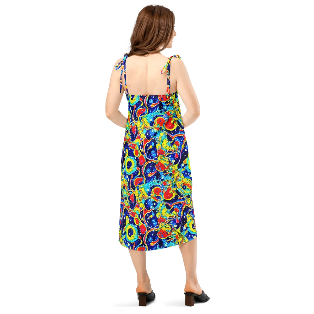 Amoeba Galaxy on Slip Dress — Back