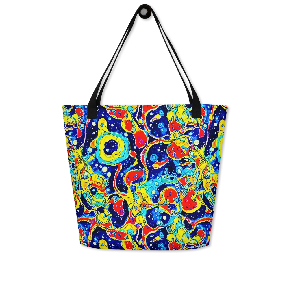 Amoeba Galaxy on Large Tote Bag W/ Pocket — Front