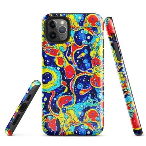 Amoeba Galaxy on a Tough Case for iPhone®