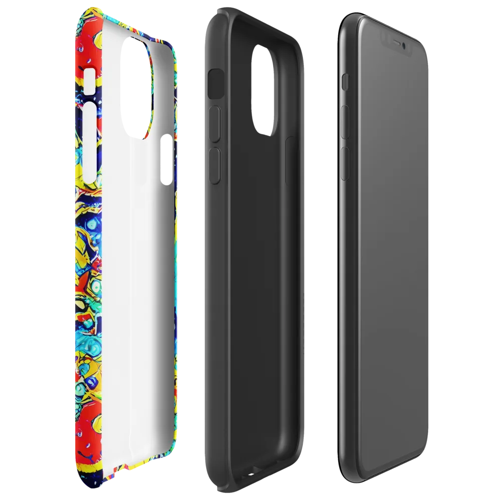 Amoeba Galaxy on Tough Case for iPhone® — Right