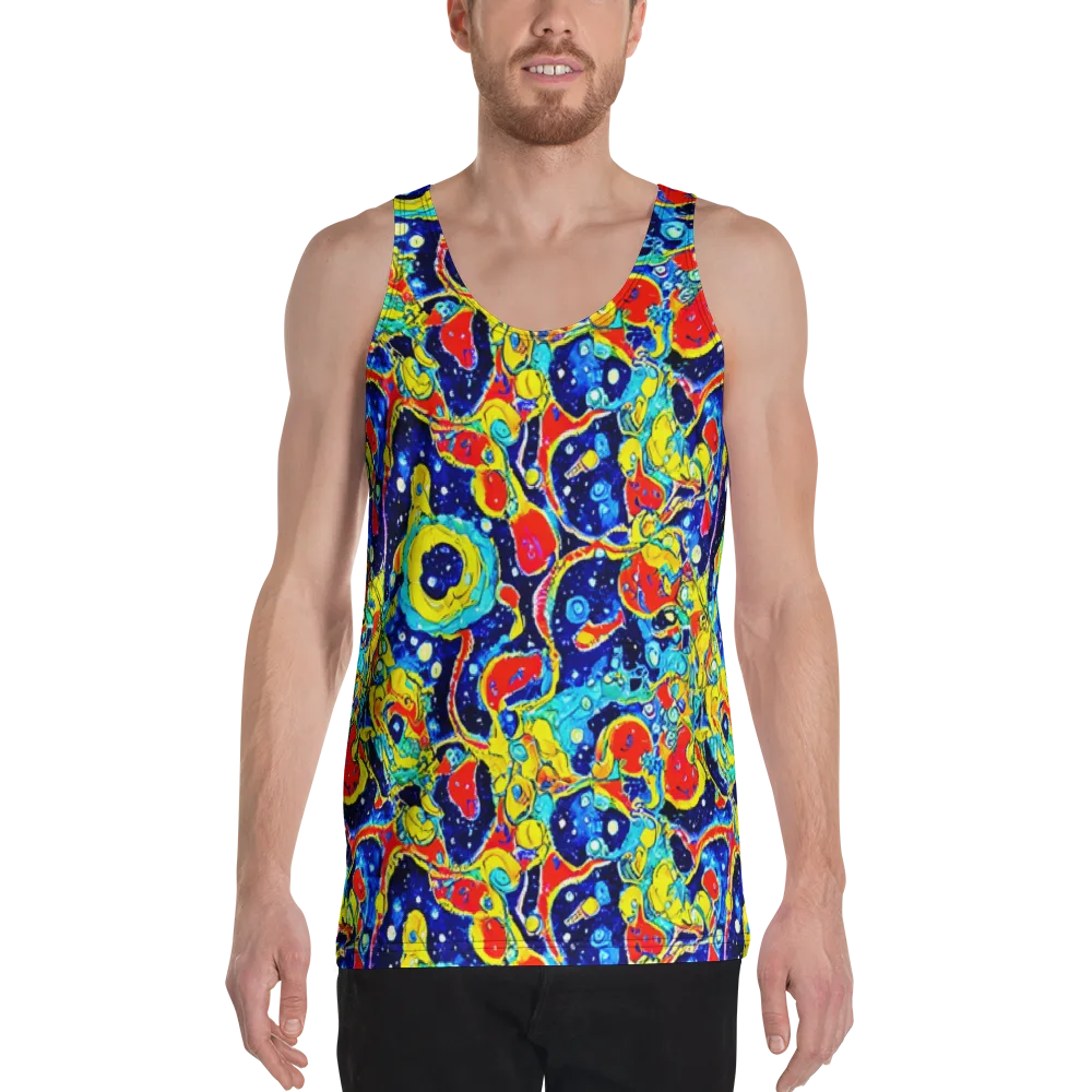 Amoeba Galaxy on Men's Tank Top — Front