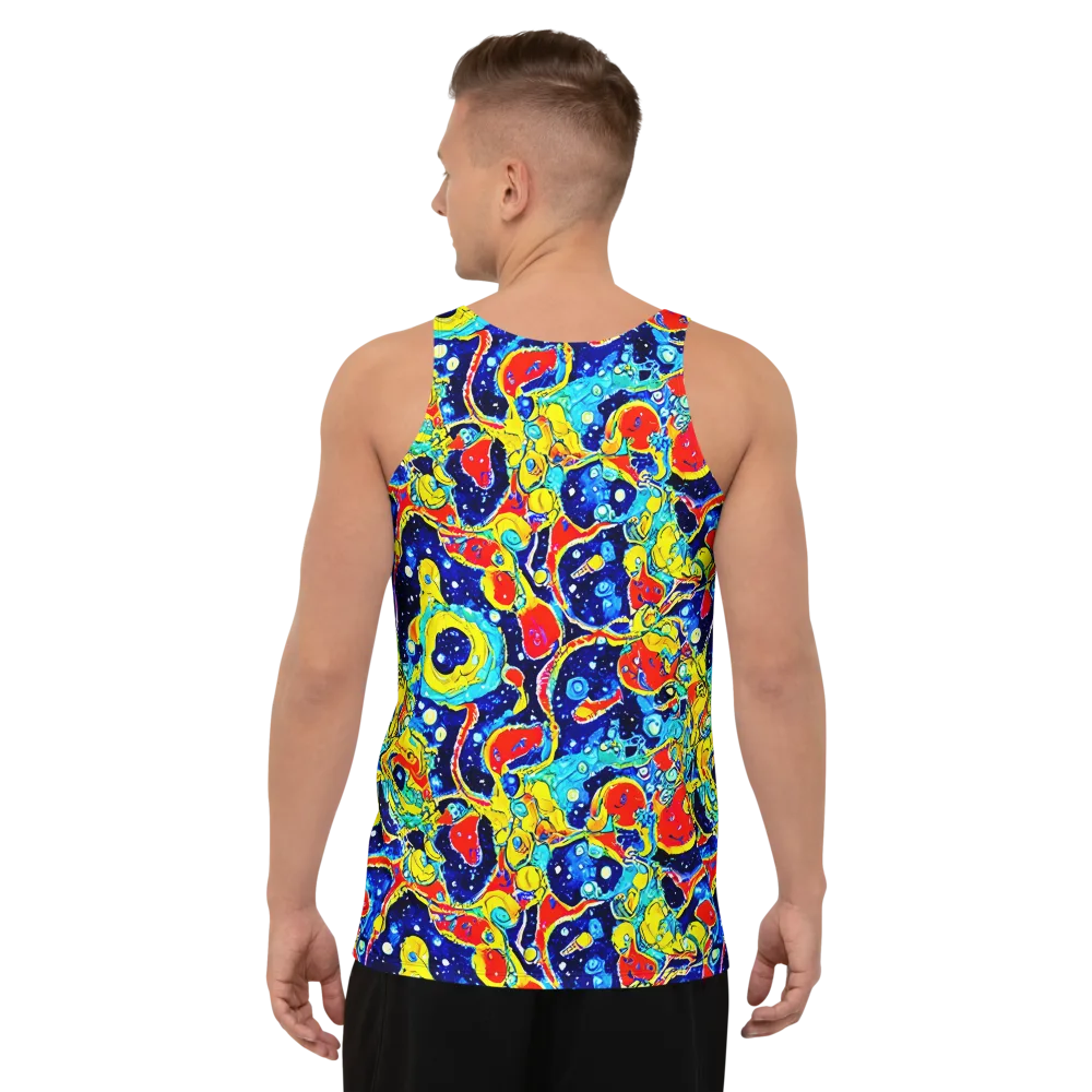 Amoeba Galaxy on Men's Tank Top — Back