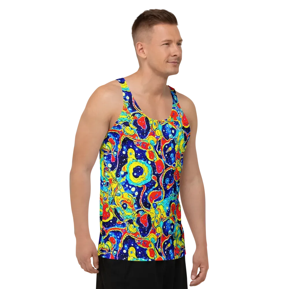Amoeba Galaxy on Men's Tank Top — Right Front