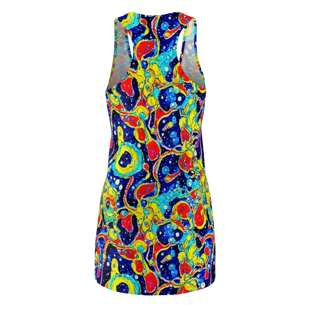 Amoeba Galaxy on Racerback Dress — Back