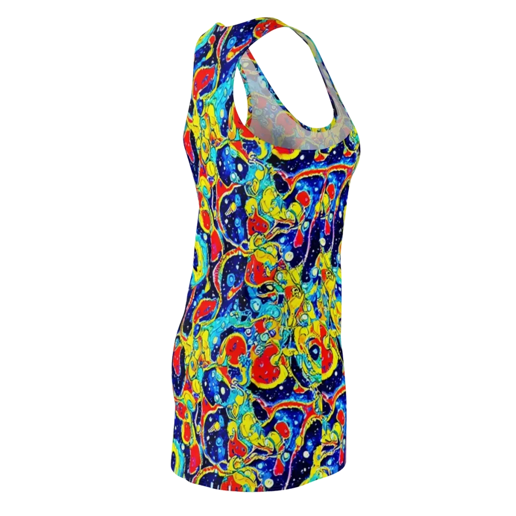Amoeba Galaxy on Racerback Dress — Back Side