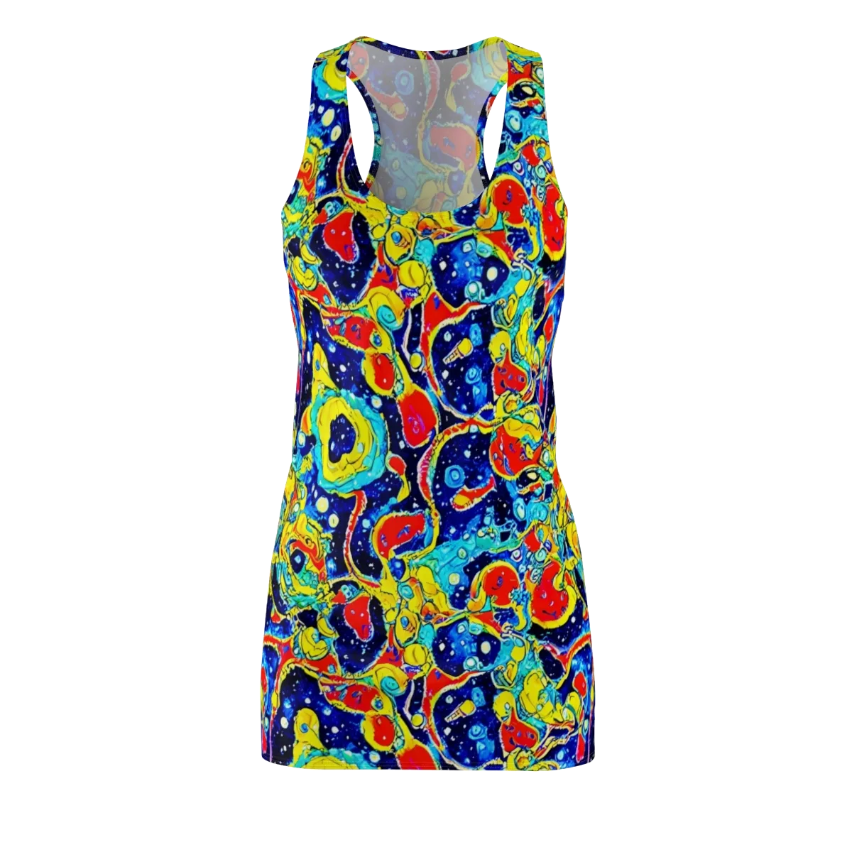 Amoeba Galaxy on Racerback Dress — Front