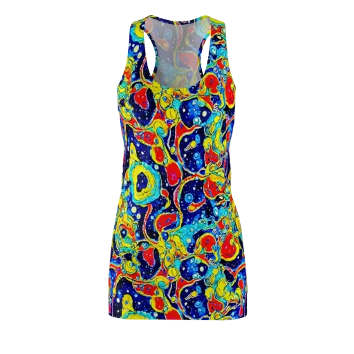 Amoeba Galaxy on a Racerback Dress