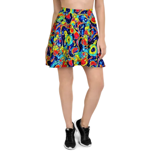 Amoeba Galaxy on a Skater Skirt