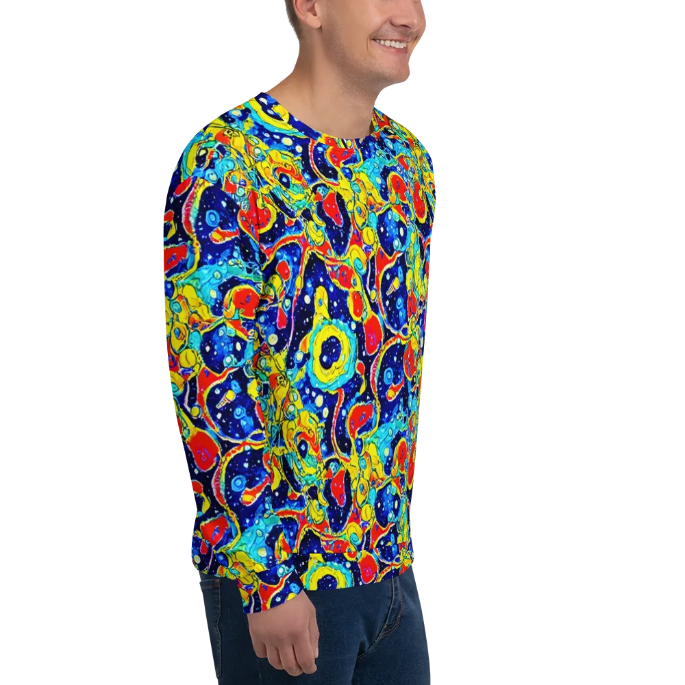 Amoeba Galaxy on Sweatshirt — Right Front