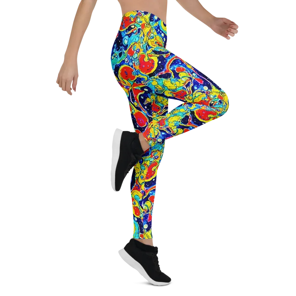 Amoeba Galaxy on Leggings — Right