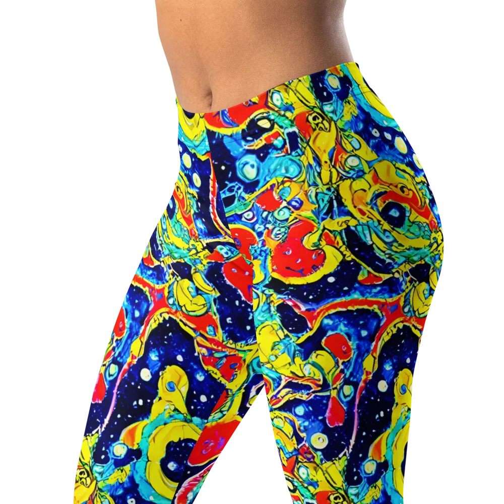 Amoeba Galaxy on Leggings — Left Front