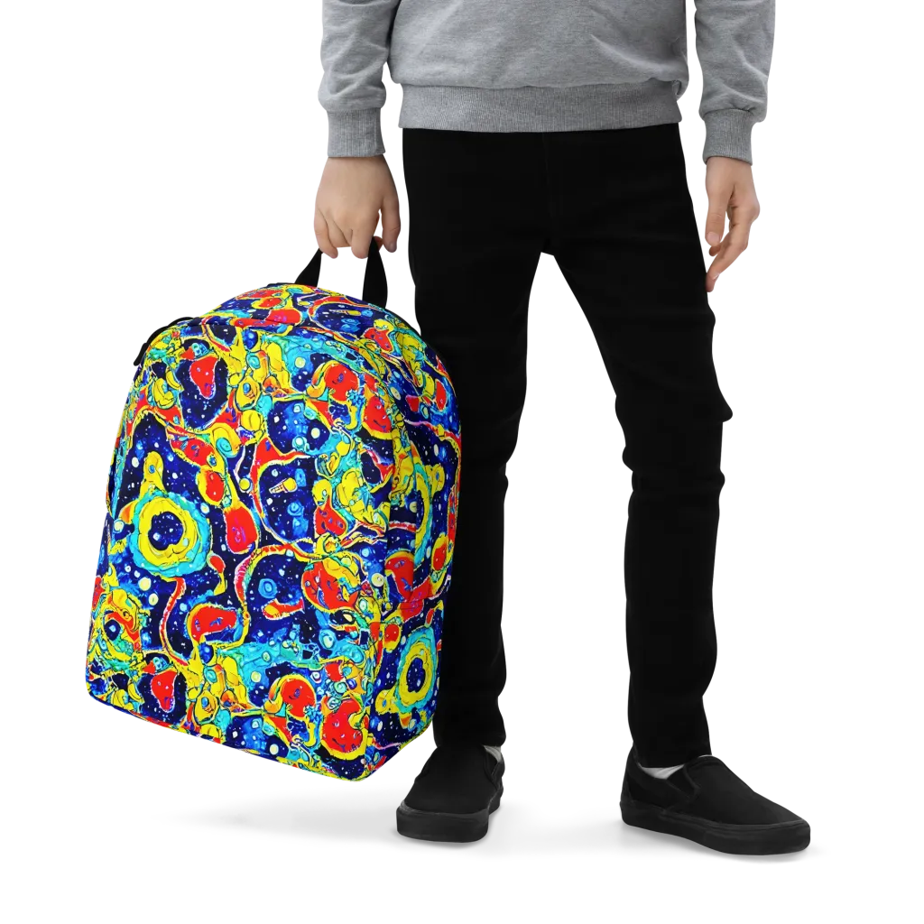 Amoeba Galaxy on Minimalist Backpack — Zoomed-in