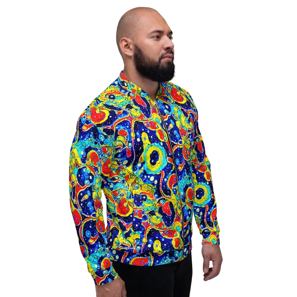 Amoeba Galaxy on Bomber Jacket — Right