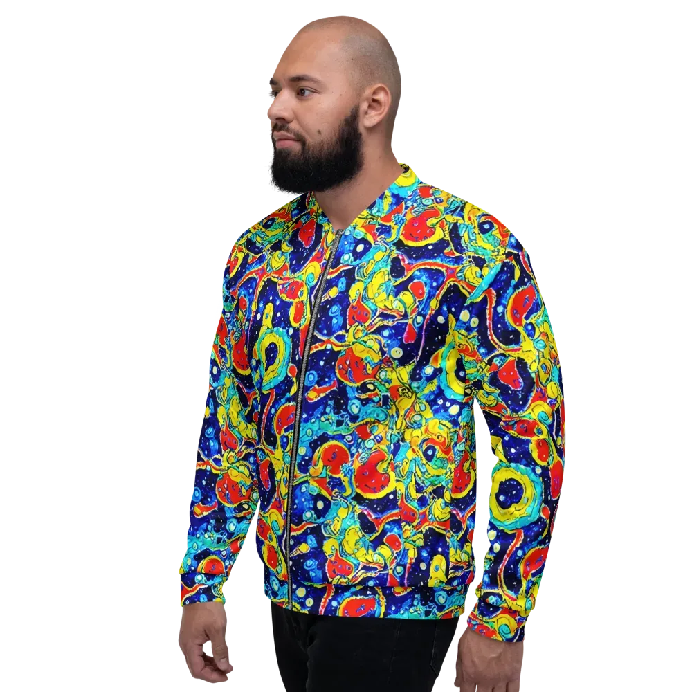 Amoeba Galaxy on Bomber Jacket — Left
