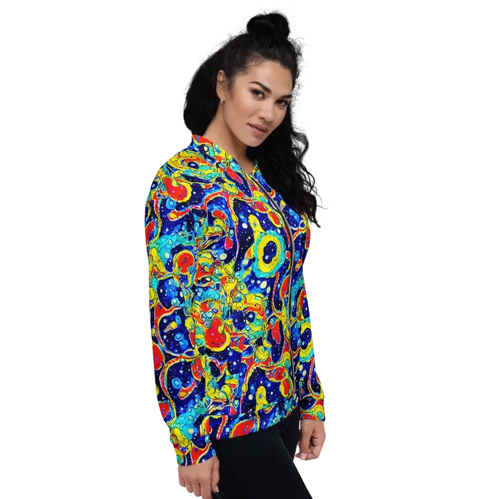 Amoeba Galaxy on Bomber Jacket — Right