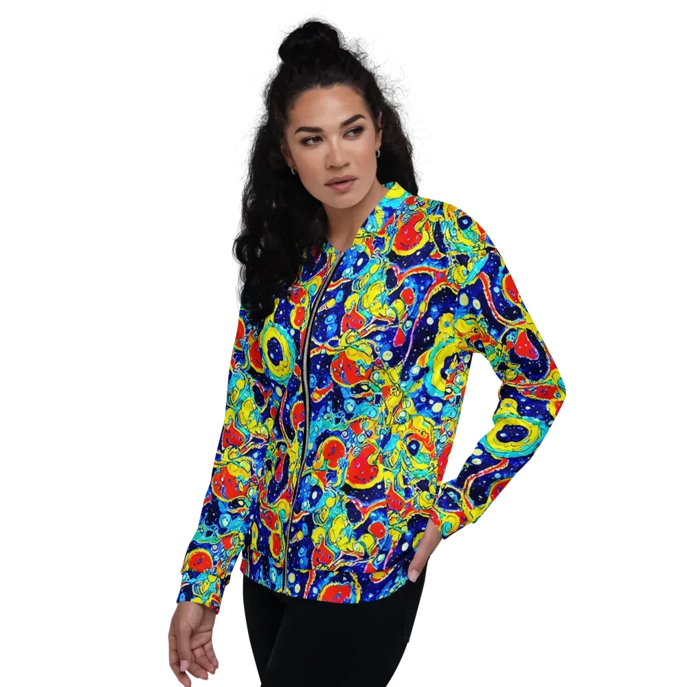 Amoeba Galaxy on Bomber Jacket — Left