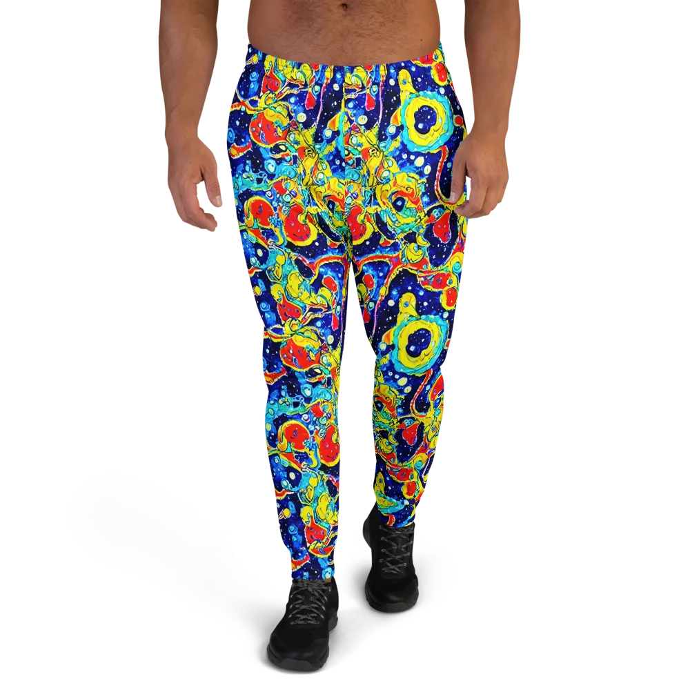 Amoeba Galaxy on Men's Joggers — Front
