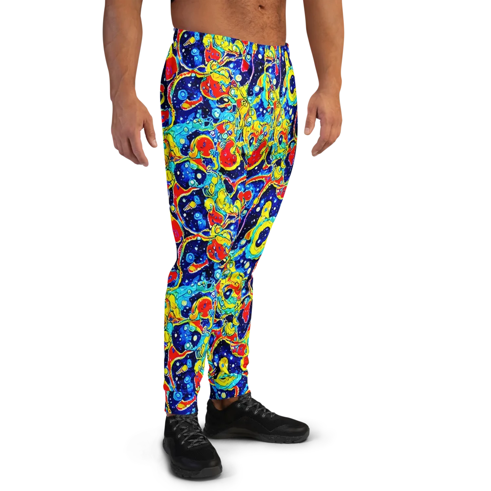 Amoeba Galaxy on Men's Joggers — Right