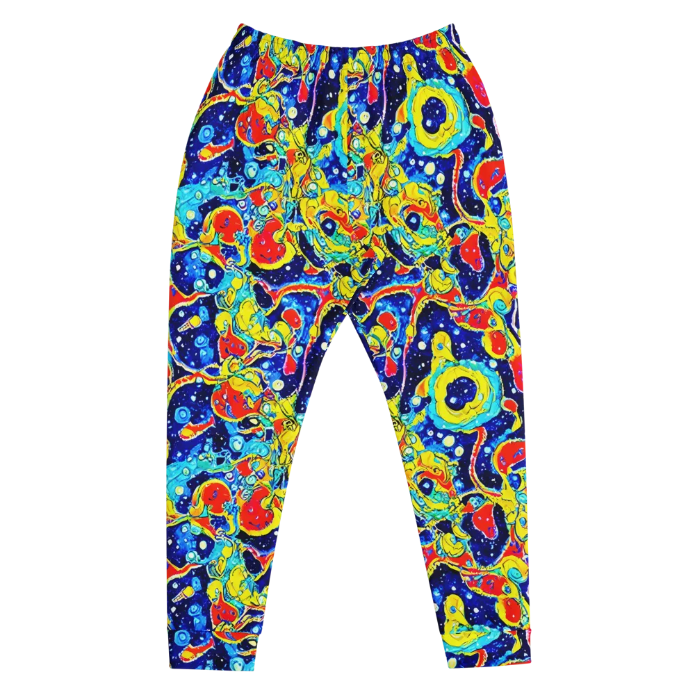 Amoeba Galaxy on Men's Joggers — Front