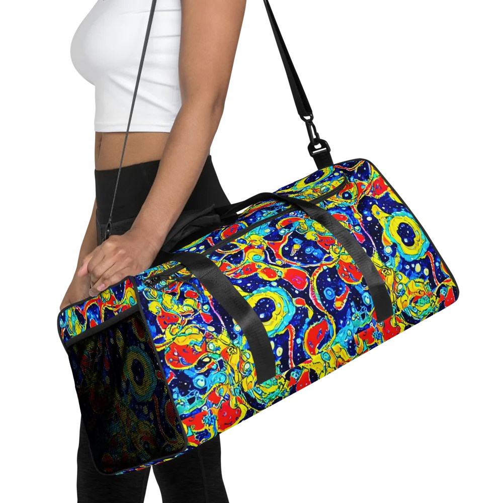 Amoeba Galaxy on Duffle Bag — Front
