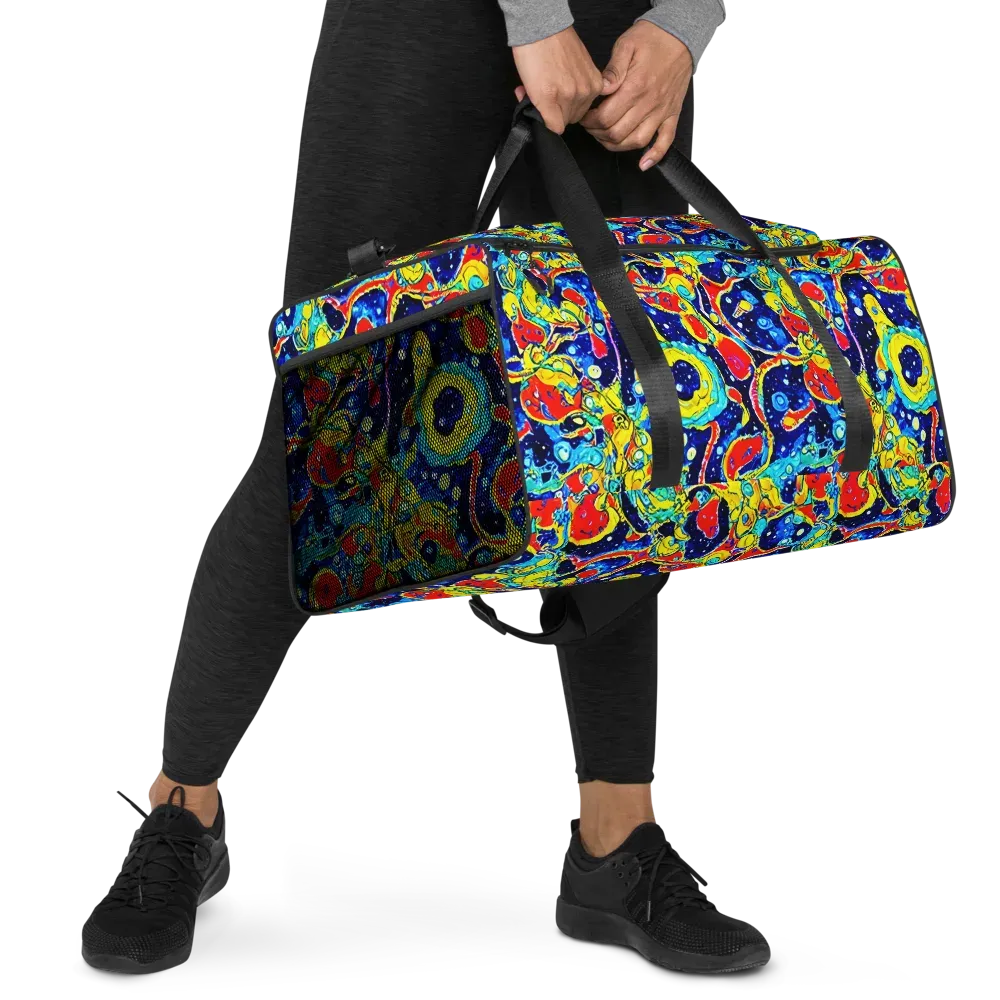 Amoeba Galaxy on Duffle Bag — Right Front